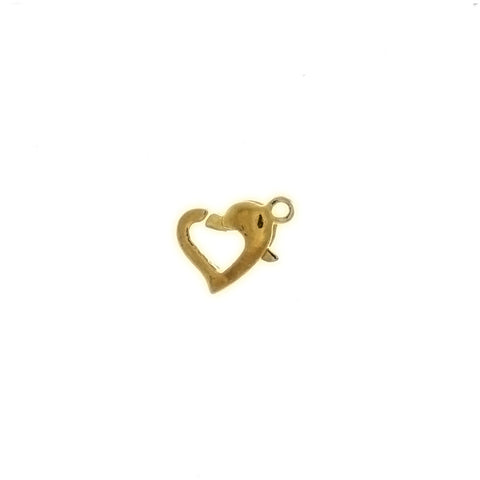CLASP LOBSTER CLAW W/ HEART FINDING (1 DOZ)