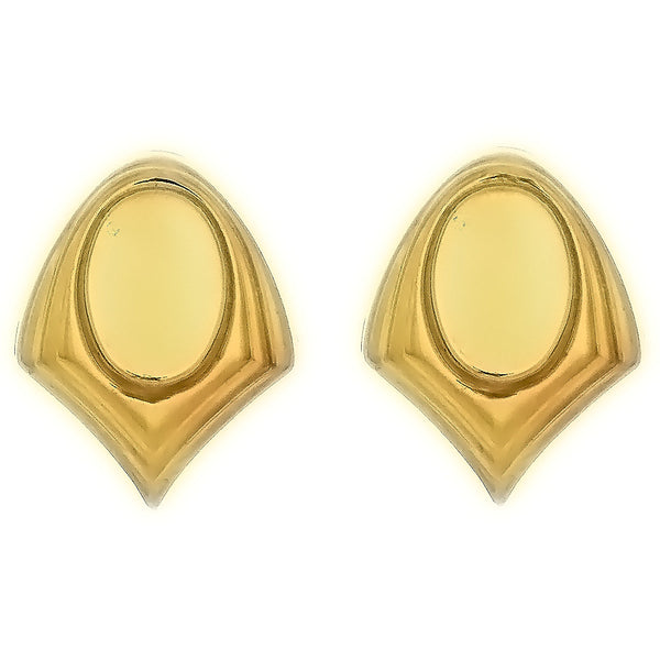 Gold Filled Cabochon Setting Earrings Holds 14x10 mm Cabochon