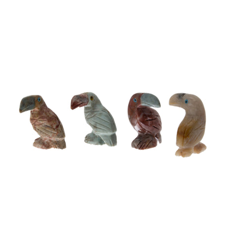 ANIMAL TOUCAN SOAPSTONE CARVING (3)