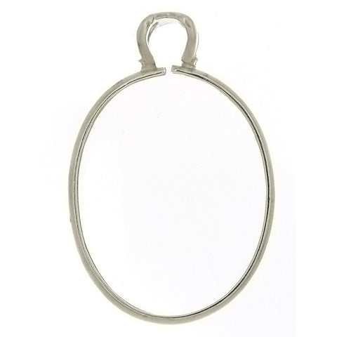 Sterling Sliver Setting Cinch Pendant Fits 30x40 Cabochon