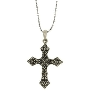 CHAIN CHARM CROSS NECKLACE