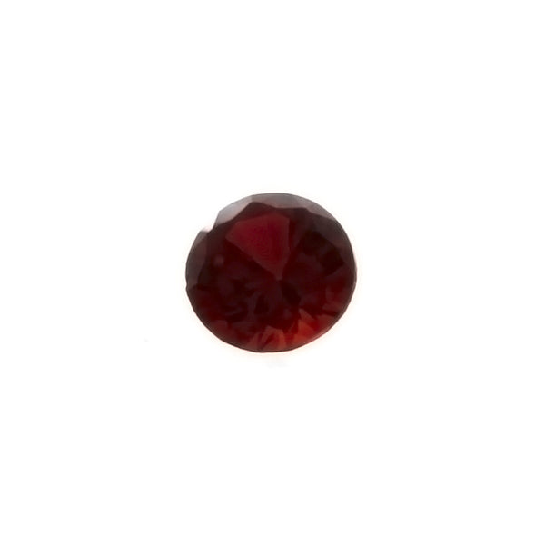 LAB GROWN SIMULATED SPINEL RED ROUND FACETED GEMS