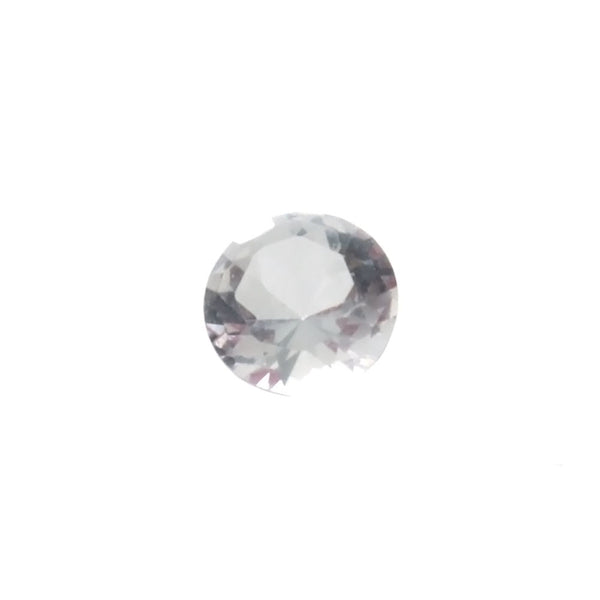 LAB GROWN SIMULATED QUARTZ CRYSTAL ROUND FACETED GEMS