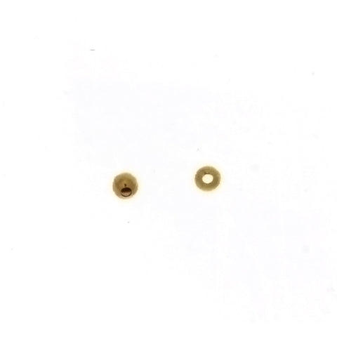 SPACER BEAD ROUND 2 MM FINDING (1 DOZ)
