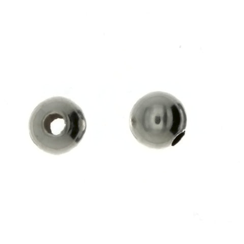 SPACER BEAD ROUND 6 MM SS FINDING (1 DOZ)