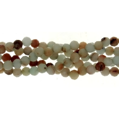 DYED ROUND FACETED 5 MM STRAND