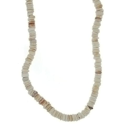 BEADED NATURAL SHELL HEISEI NECKLACE