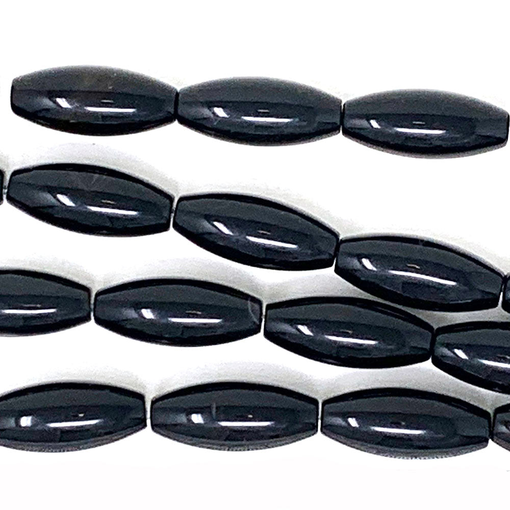 BLACK RICE 15 X 36 MM STRAND Eloxite
