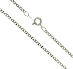 CHAIN NECKLACE CURB SILVER 2.4 MM X 18 IN (DOZ)