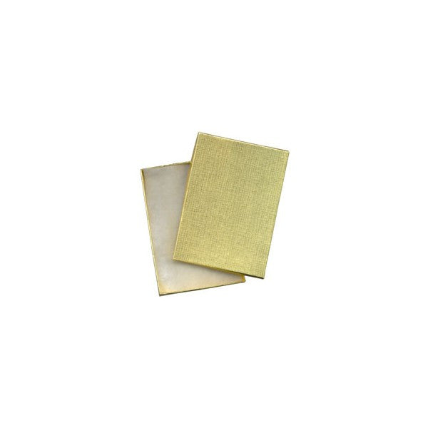 GOLD FOIL BOX 5 1/4 x 3 3/4 x 7/8"  (12 PCS)