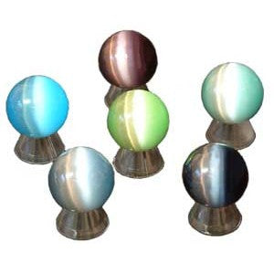 SPHERE GLASS DALE STONE (FIBER OPTIC) 40 MM (W/ STAND) (6)