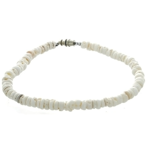 BEADED PUKA SHELL CHIP ANKLET
