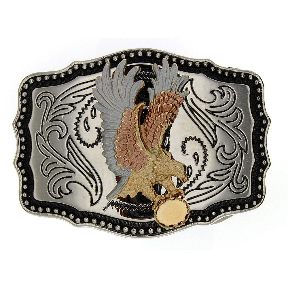 BUCKLE THEMED EAGLE CABOCHON 8 X 10 MM