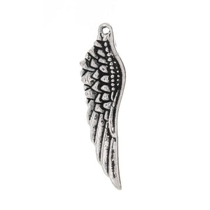 NATURE WING 15 X 28 MM PEWTER CHARM
