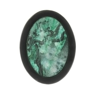 GEMSTONE AGATE LAGUNA LACE INLAY GREEN CABOCHONS