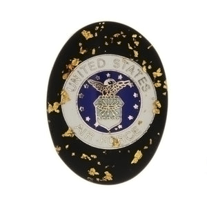 GOLD POUNDED INLAY AIR FORCE CABOCHONS