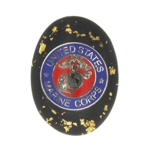 GOLD POUNDED INLAY MARINES CABOCHONS