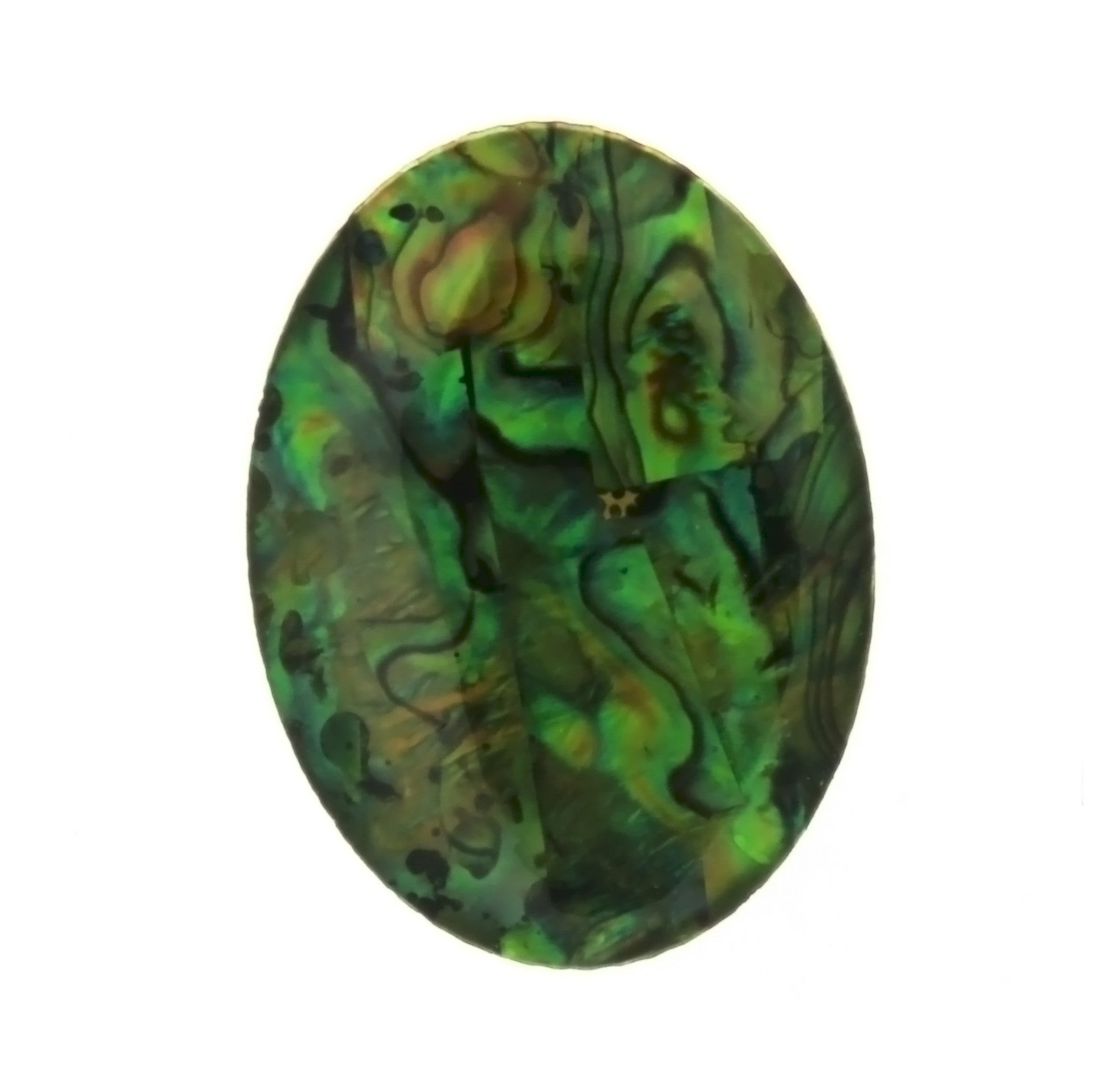PAUA SHELL GREEN CABOCHONS – Eloxite