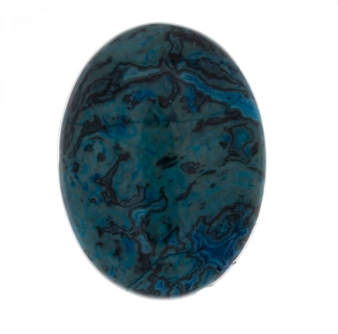 GEMSTONE AGATE BLUE LAGUNA LACE CABOCHON