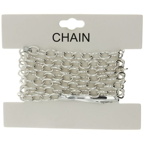 CHAIN NO-CLASP CABLE SILVER 6 MM X 1 YD