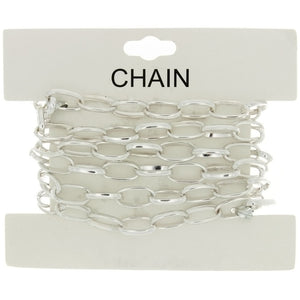 CHAIN NO-CLASP CABLE SILVER 7 MM X 1 YD
