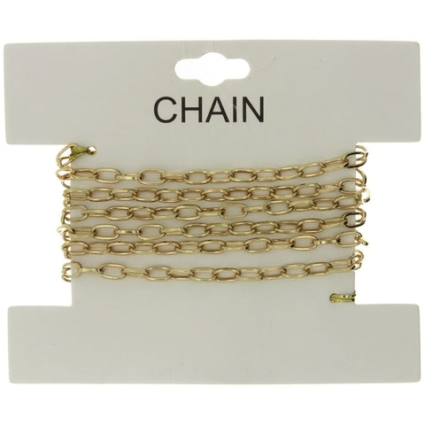 CHAIN NO-CLASP CABLE GOLD 4 MM X 1 YD