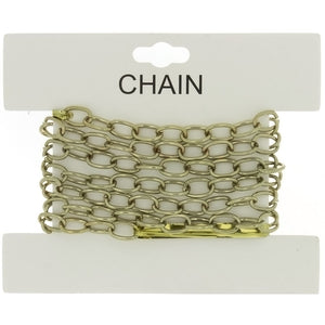 CHAIN NO-CLASP CABLE GOLD 6 MM X 1 YD