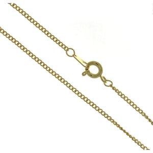 CHAIN NECKLACE CURB GOLD 1.6 MM X 18 IN (DOZ)