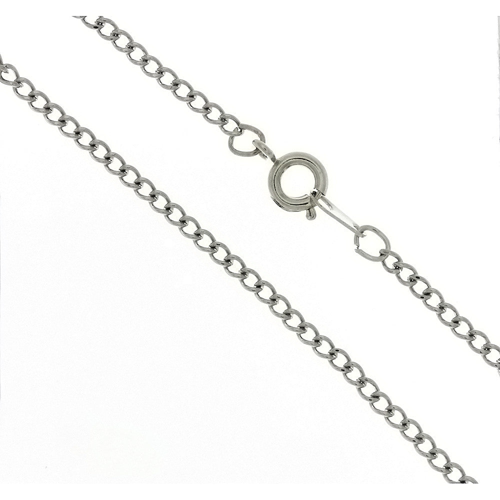 CHAIN NECKLACE CURB STAINLESS STEEL 2.3 MM X 18 IN (DOZ)