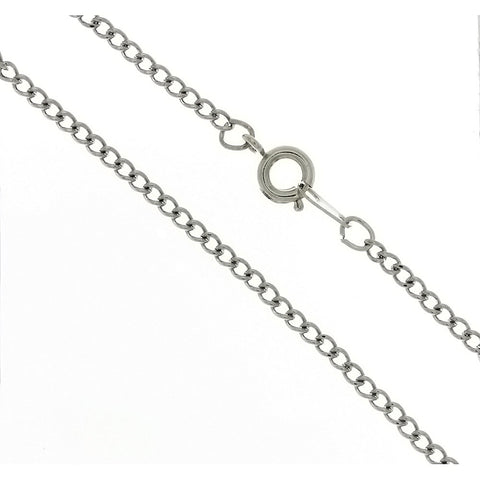 CHAIN NECKLACE CURB STAINLESS STEEL 2.3 MM X 18 IN (DOZ)