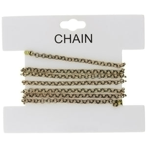 CHAIN NO-CLASP ROLO GOLD 3 MM X 3 FT