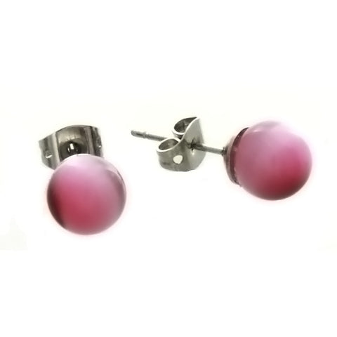 STUD BALL DALE STONE EARRINGS