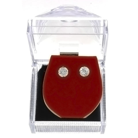 STUD BALL CZ SS EARRINGS