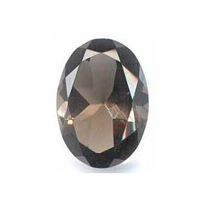 GEMSTONE QUARTZ SMOKY OVAL FACETED GEMS