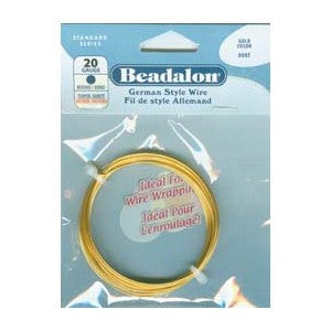 BEADALON 24 GAUGE ROUND GOLD WIRE (12 M)