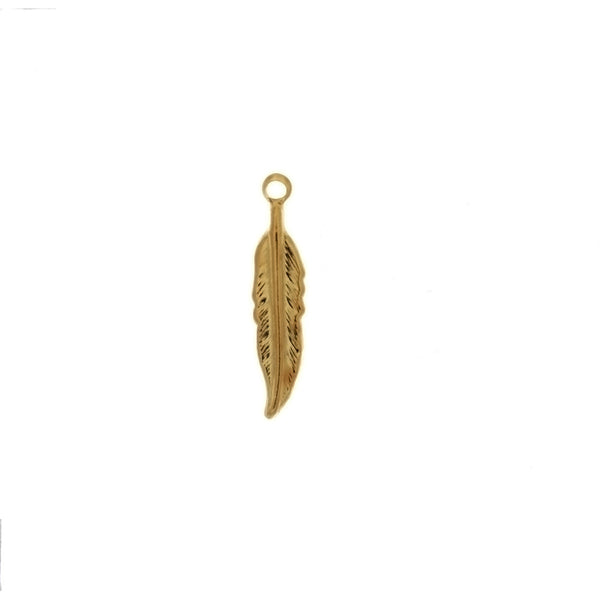 NATURE FEATHER 3/4 IN BASE CHARM (12)