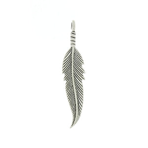 NATURE FEATHER 1 1/2 IN SS CHARM