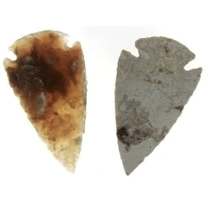 COLLECTIBLE NATURAL AGATE 2 IN ARROWHEAD