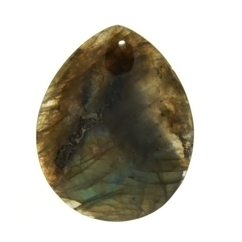 GEMSTONE LABRADORITE TEARDROP 45 MM PENDANT