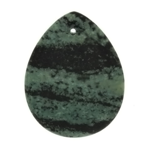 GEMSTONE JASPER BRAZILIAN RAINFOREST TEARDROP 35 X 45 MM PENDANT