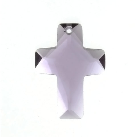 CZ Cross Purple 13 X 18 mm Pendant