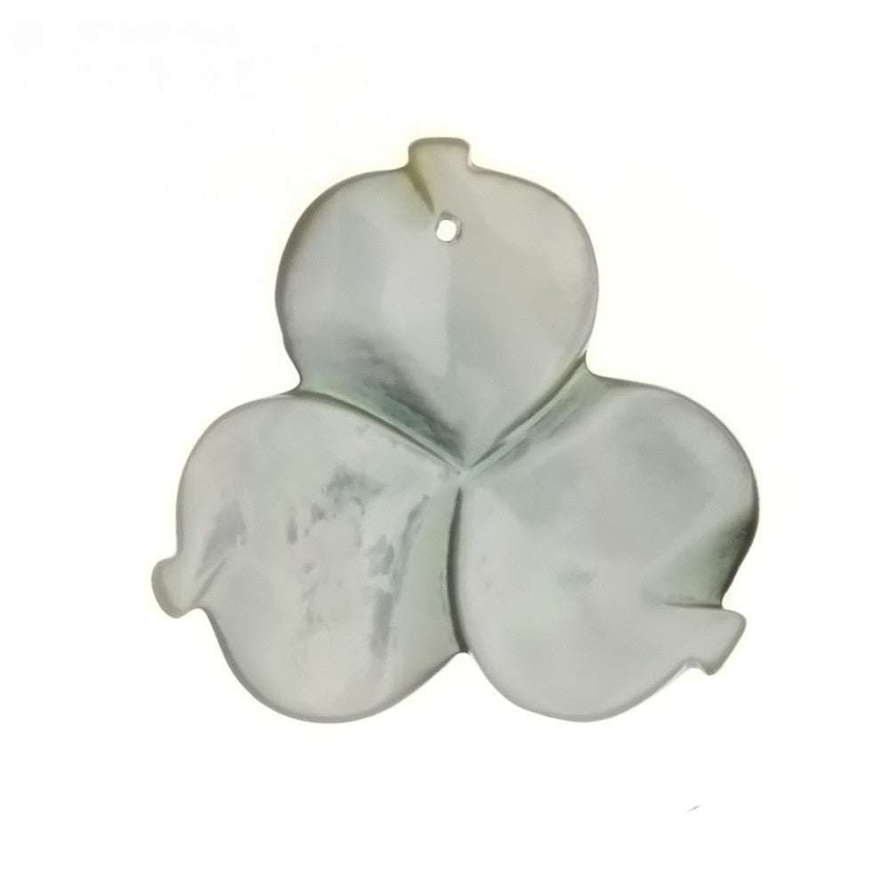 NATURAL MOTHER OF PEARL FLOWER 40 MM PENDANT