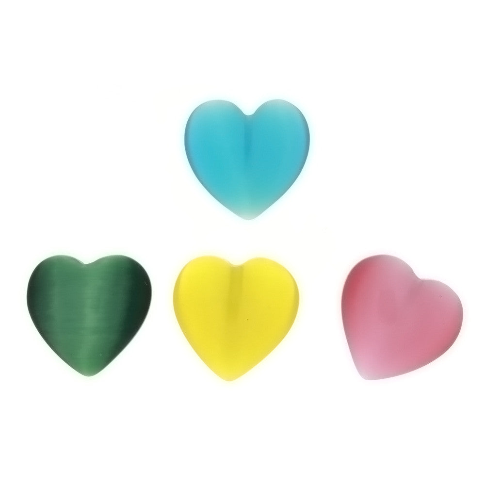 GLASS DALE STONE HEART 20 MM PENDANT (10)