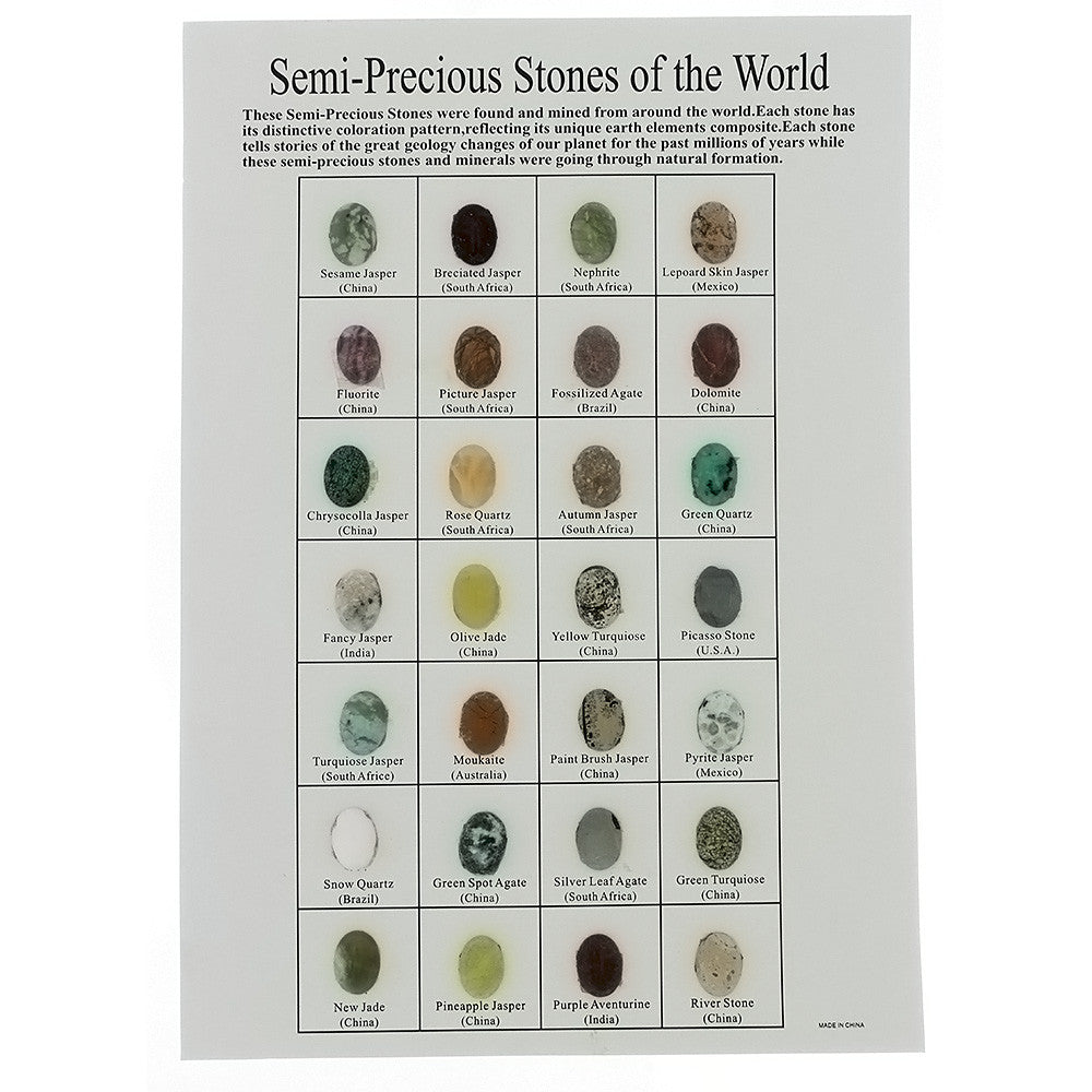 CUT GEMSTONE COLLECTION OVAL 13 X 18 MM (28 PCS)