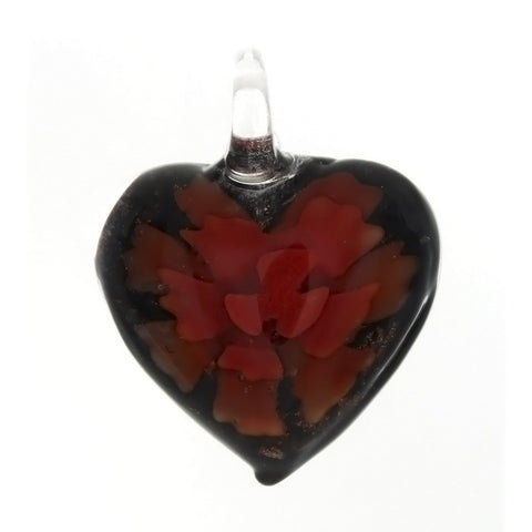 GLASS HEART 45 MM PENDANT