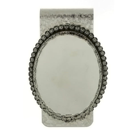 MONEY CLIP CABOCHON SETTING HOLDS 30 X 40 MM CABOCHON