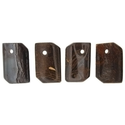 GEMSTONE OPAL BOULDER RECTANGLE 30 X 40 MM PENDANT (4)