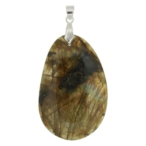 GEMSTONE LABRADORITE TEARDROP 33 X 50 MM PENDANT