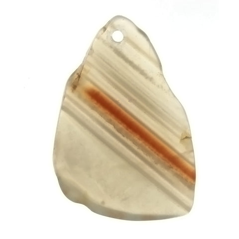GEMSTONE AGATE GEODE SLICE 30 X 40 MM PENDANT