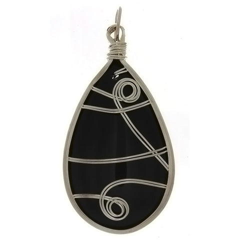 GLASS TEARDROP 30 X 50 MM WW PENDANT